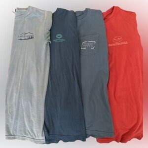 (4) Lot of 3 Fayettechill and 1 Southern Marsh LS T-Shirt Set - all size S